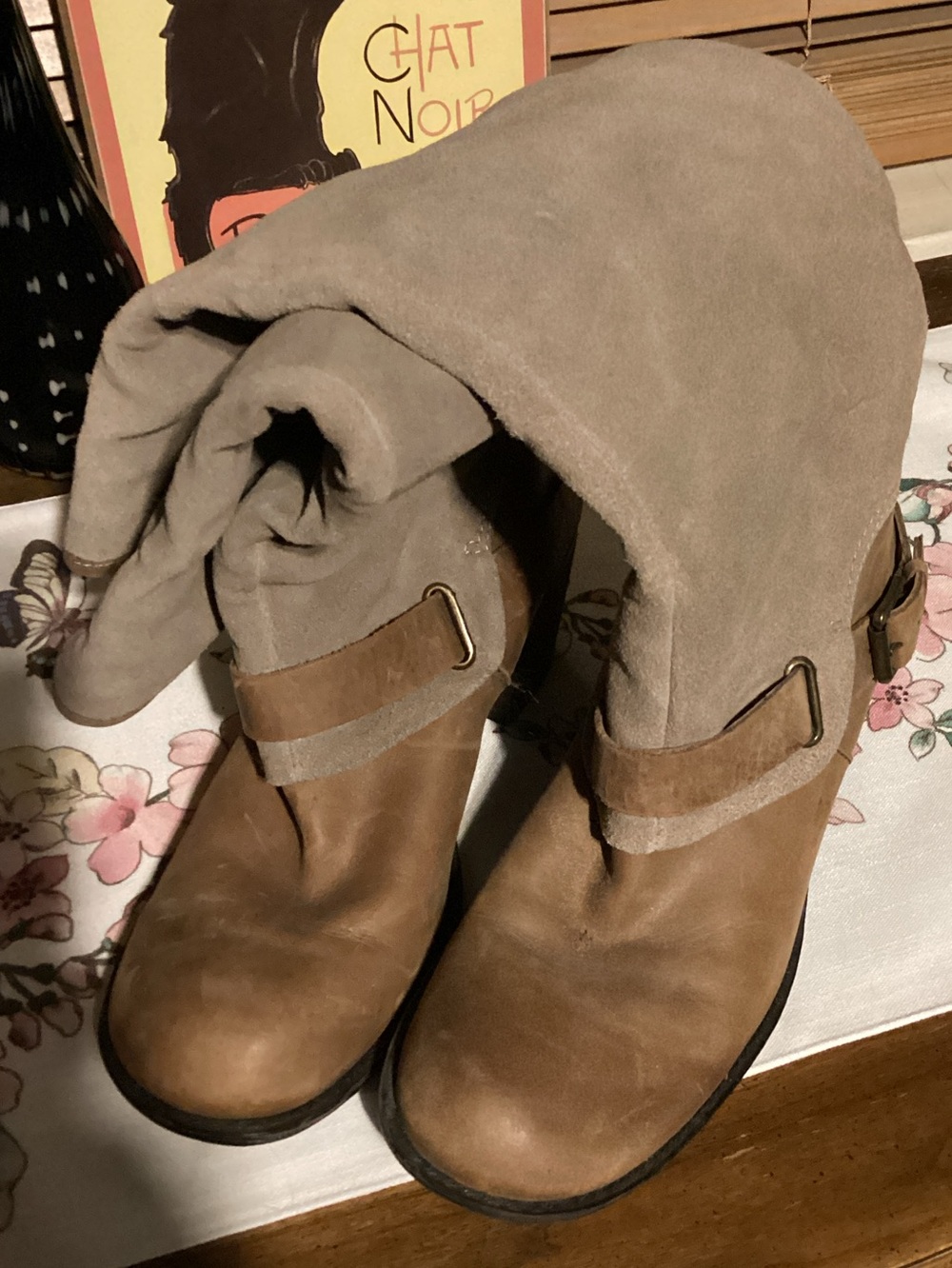 Nine West Women's Suede and Leather Boots
